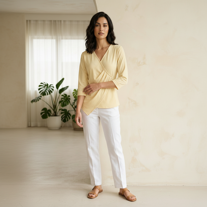 Bralloom Lemon yellow Rayon Top