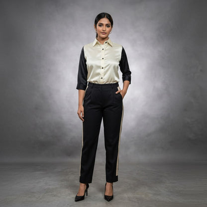 Bralloom banana and satin co-ord set 