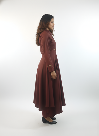 Asymmetric Kurti Set – Elegant Office & Festive Wear