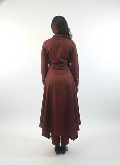 Asymmetric Kurti Set – Elegant Office & Festive Wear