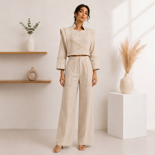Minimal Cotton Co-Ord Outfit for Women